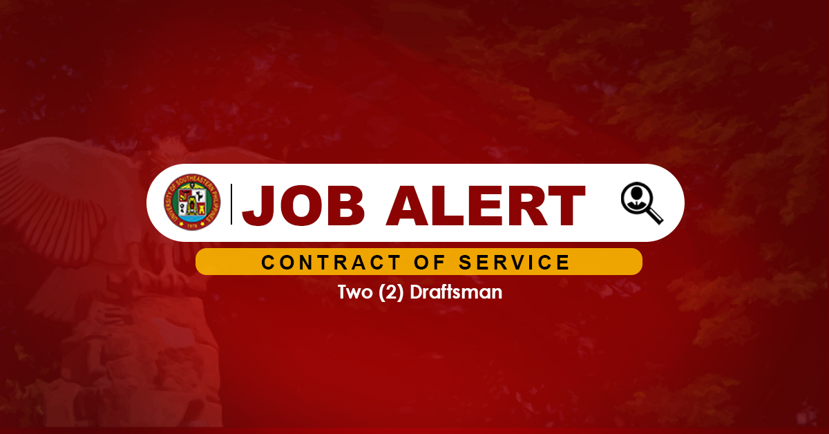 JOB HIRING! USEP IS IN NEED OF TWO (2) DRAFTSMAN FOR OBRERO CAMPUS