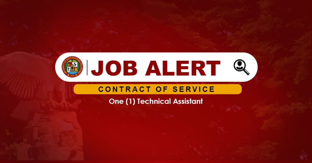 USeP Job Hiring! USeP is in need of One (1) Technical Assistant in Obrero Campus