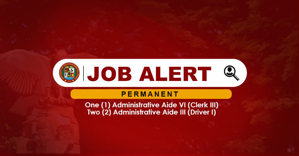 USeP Job Hiring! USeP is in need of three (3) Non-teaching personnel for Obrero Campus