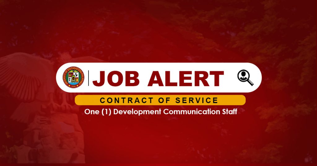 USeP Job Hiring! USeP is in need of One (1) Development Communication Staff for Obrero Campus
