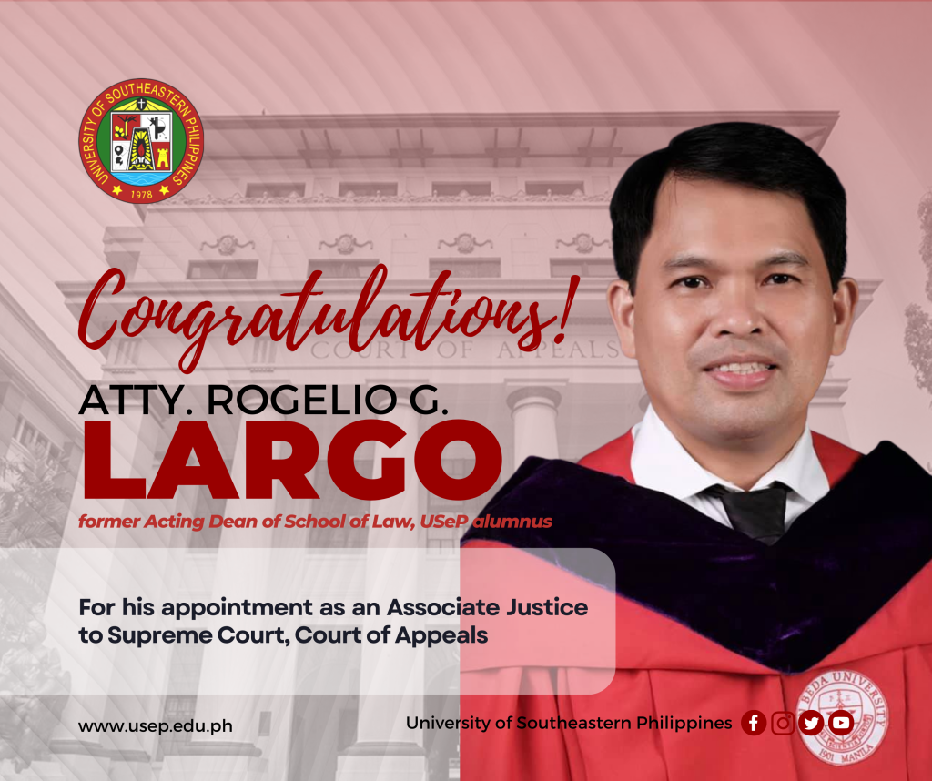 Congratulations Atty. Rogelio G. Largo