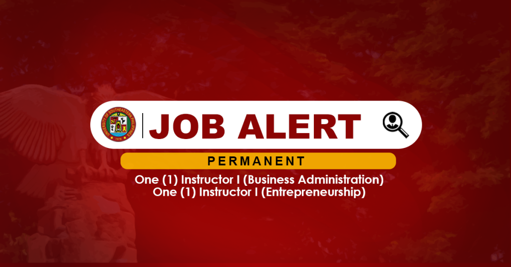 USeP Job Hiring! USeP is in need of two (2) teaching personnel for Obrero Campus