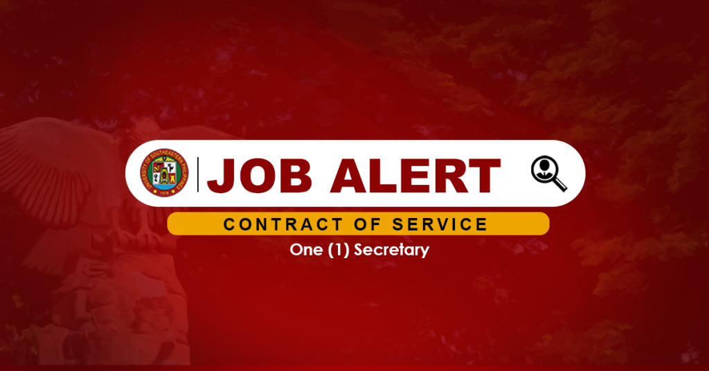 USeP Job Hiring! USeP is in need of one (1) non-teaching personnel for Tagum-Mabini Campus