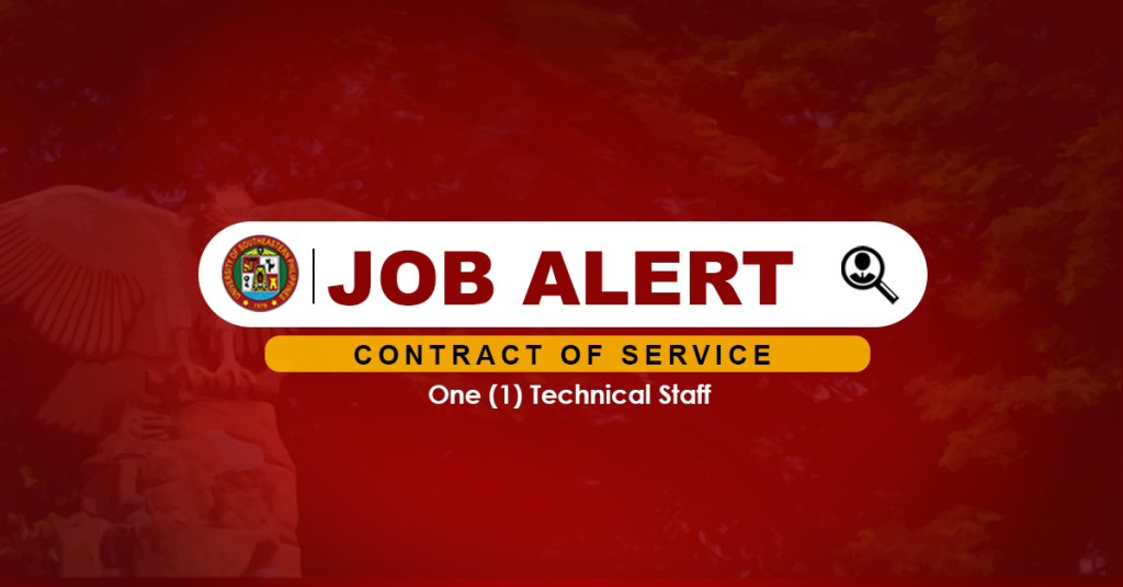 USeP Job Hiring! USeP is in need of one (1) non-teaching personnel for Obrero Campus