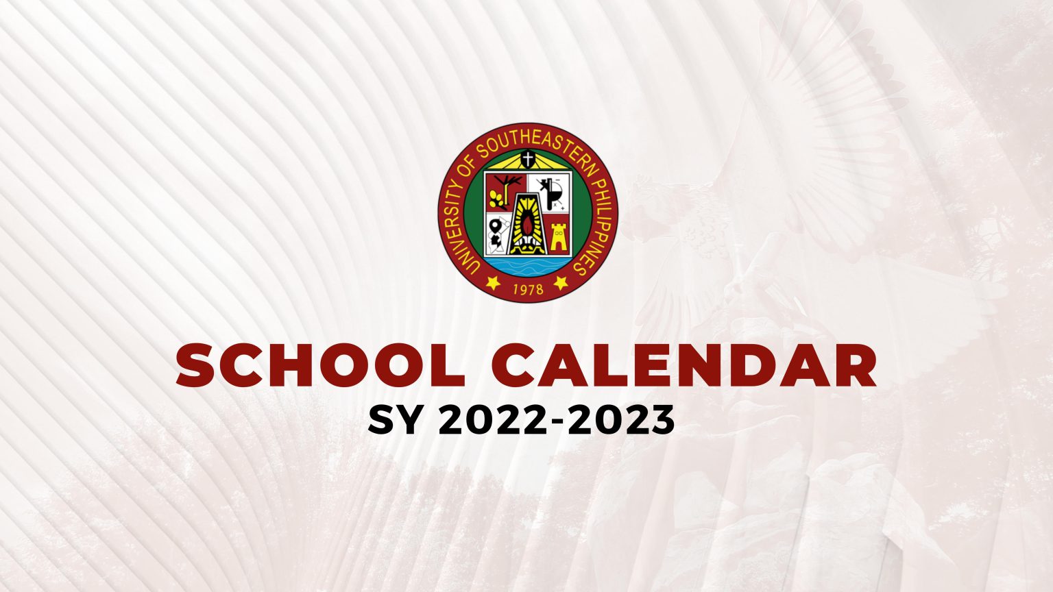 USeP Amended School Calendar for the School Year 20222023 University