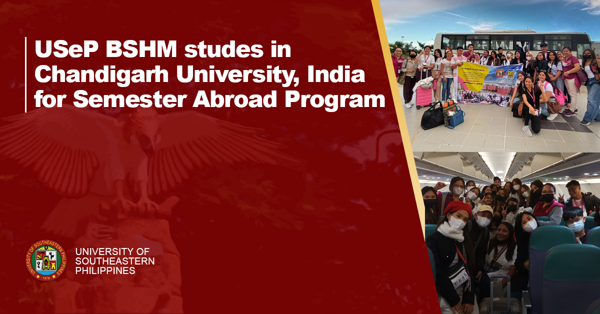 USeP BSHM studes in Chandigarh University, India for Semester Abroad Program