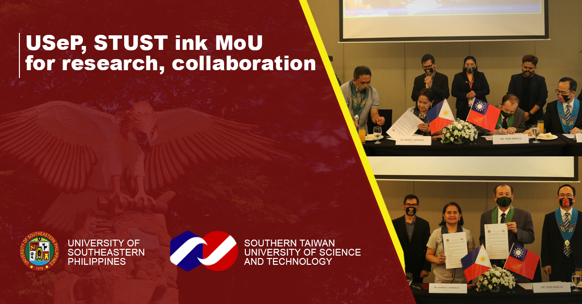 USeP, STUST ink MoU for research, collaboration