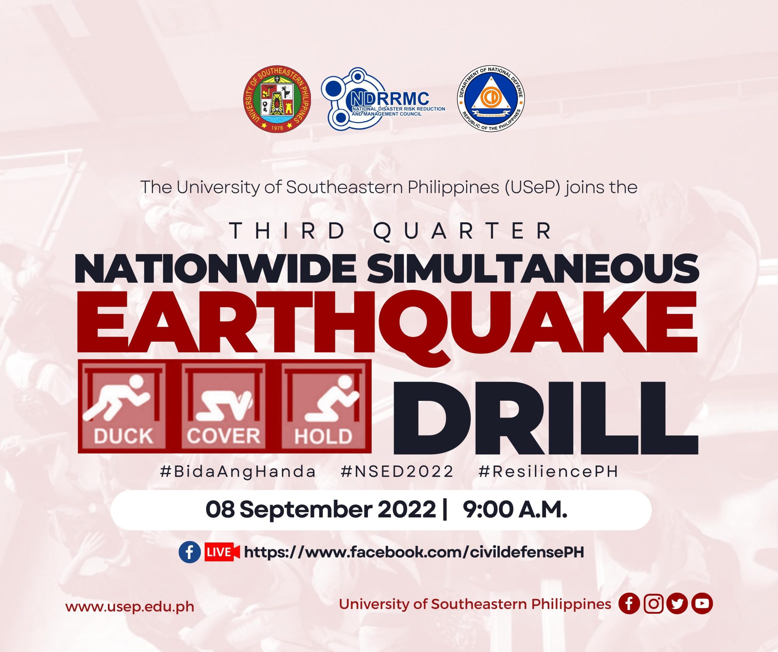 Third Quarter Nationwide Simultaneous Earthquake Drill (NSED)