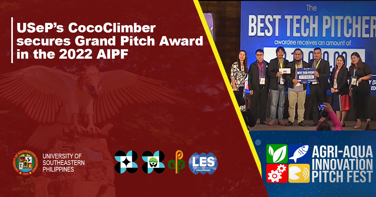 USeP’s CocoClimber secures Grand Pitch Award in the 2022 AIPF