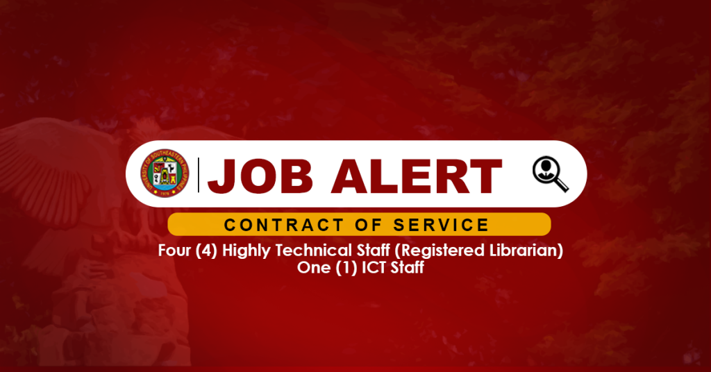 USeP Job Hiring! USeP is in need of five (5) non-teaching personnel for Obrero Campus
