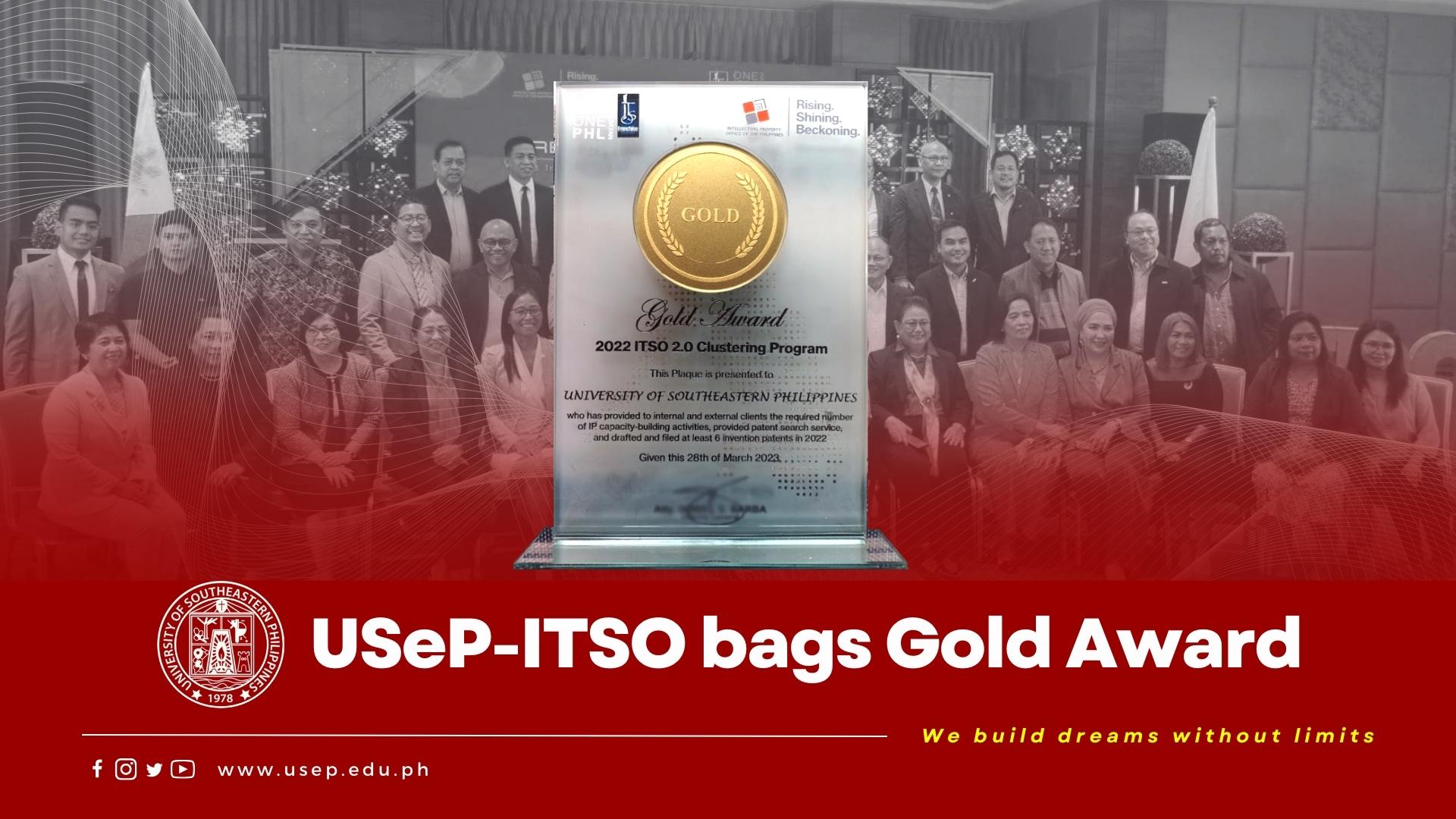 USeP-ITSO bags Gold Award