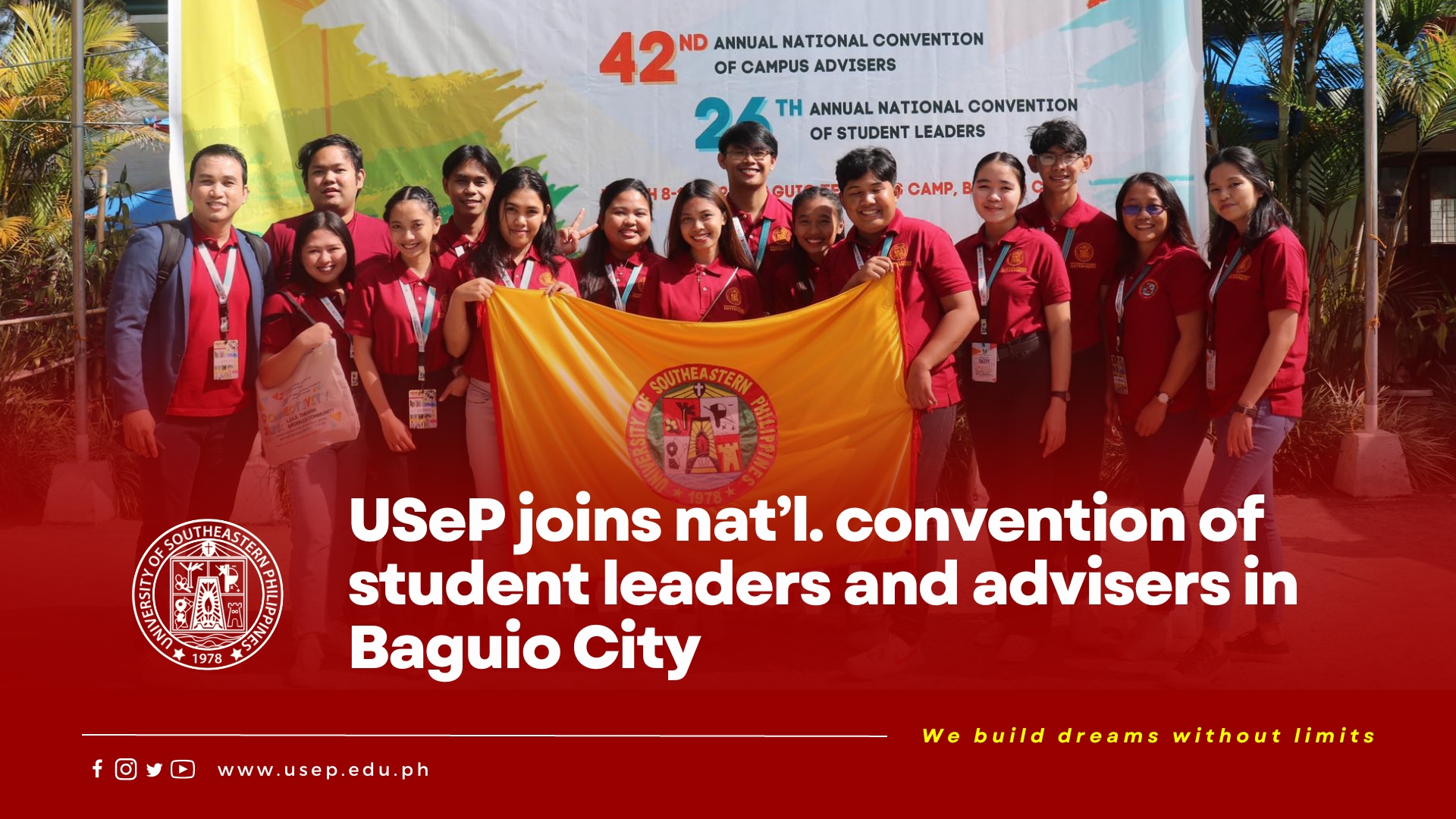 USeP joins nat’l. convention of student leaders and advisers in Baguio City