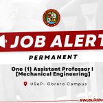 USeP Job Hiring! USeP is in need of one (1) teaching personnel for Obrero Campus