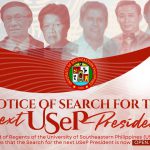 NOTICE OF SEARCH FOR THE NEXT USeP PRESIDENT