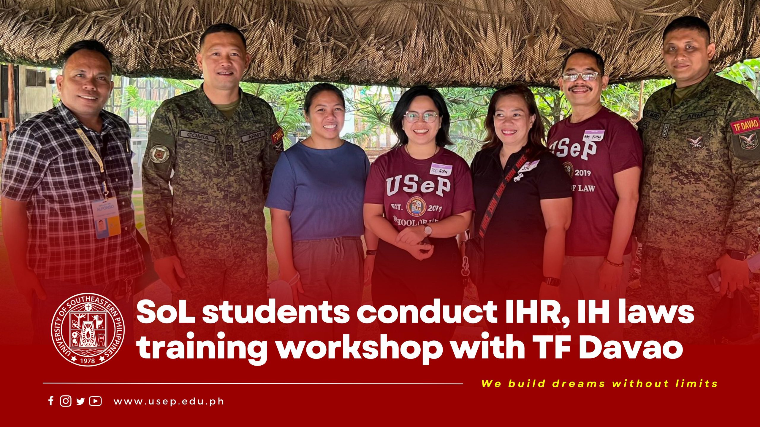 SoL students conduct IHR, IH laws training workshop with TF Davao