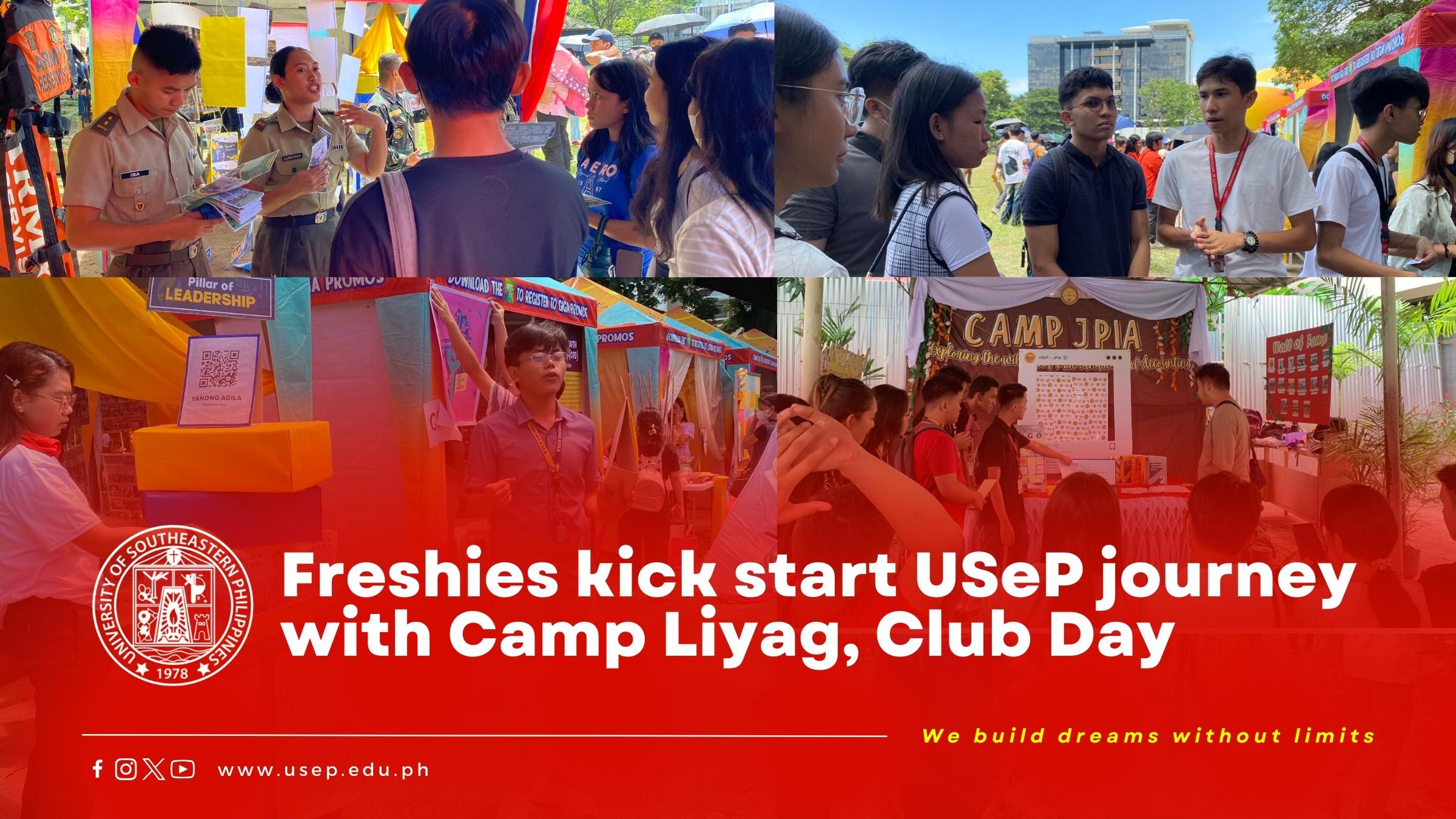 Freshies kick start USeP journey with Camp Liyag, Club Day