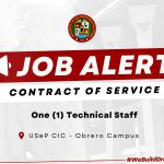 USeP Job Hiring! USeP is in need of one (1) non-teaching personnel for College Information and Computing (CIC) – Obrero Campus