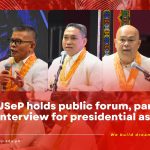USeP holds public forum, panel interview for presidential aspirants