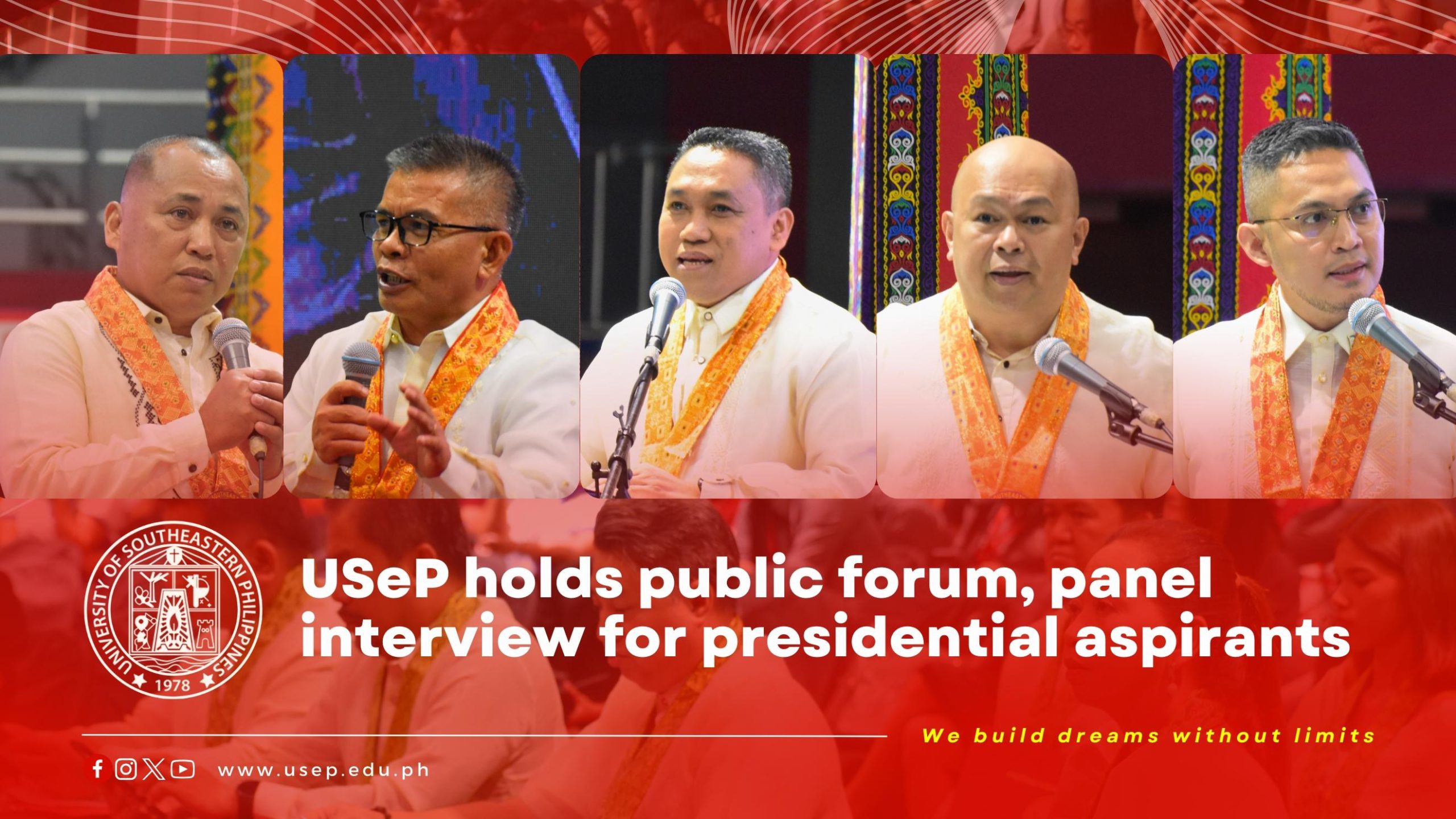 USeP holds public forum, panel interview for presidential aspirants