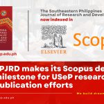 SPJRD makes its Scopus debut; milestone for USeP research, publication efforts