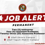 USeP Job Hiring! USeP is in need of twenty-nine (29) teaching personnel for Obrero and Tagum-Mabini Campus