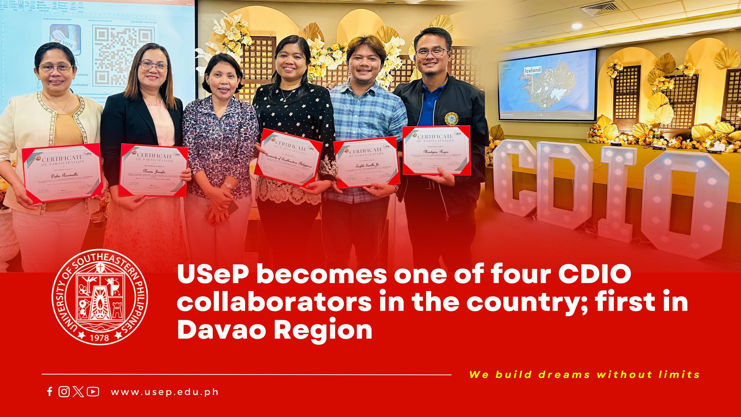 USeP becomes one of four CDIO collaborators in the country; first in Davao Region