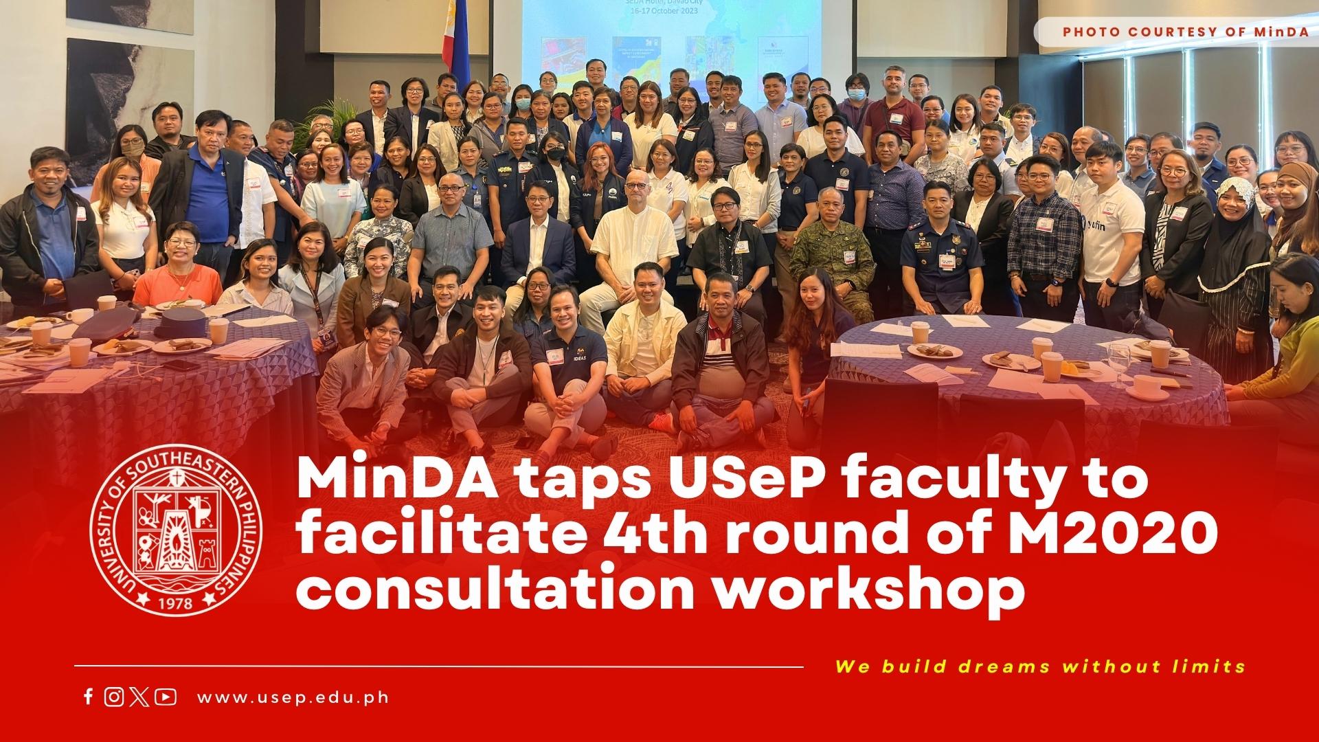 MinDA taps USeP faculty to facilitate 4th round of M2020 consultation workshop