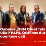 Gabales, DBM Chief talk about USeP PAPs, OGPinas during a courtesy call