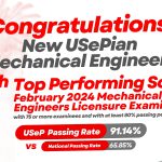 USeP: 4th Top Performing School in February 2024 Mechanical Engineers Licensure Examination