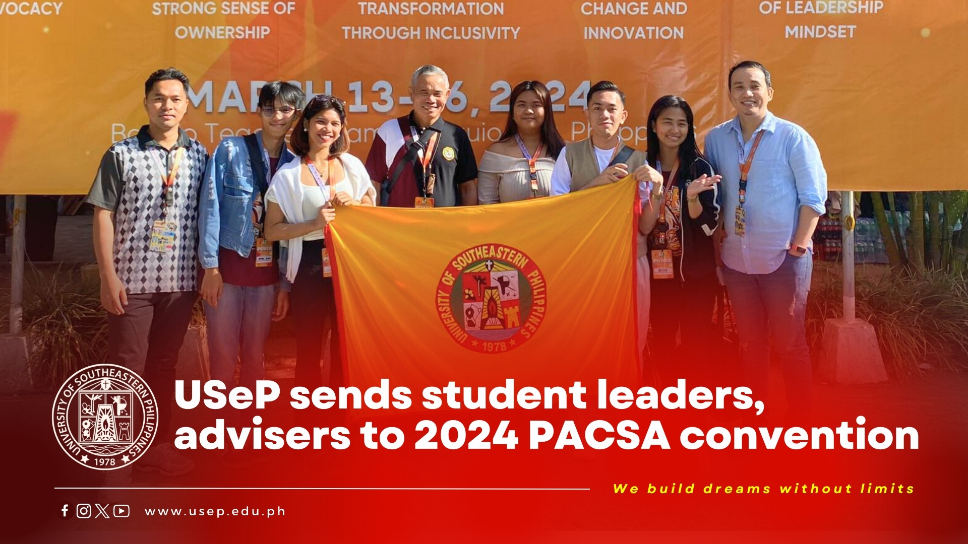 USeP sends student leaders, advisers to 2024 PACSA convention