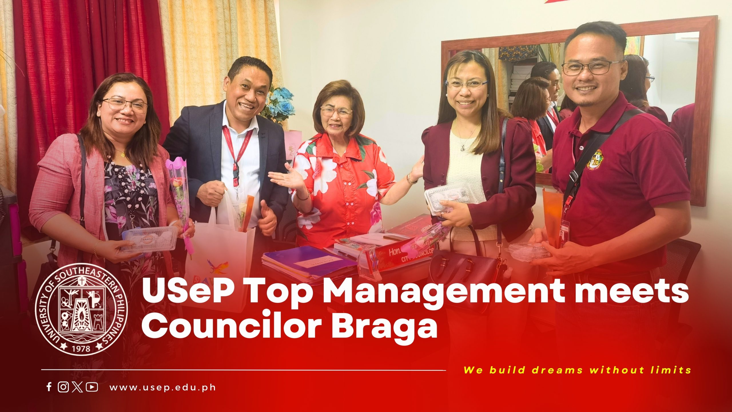 USeP Top Management meets Councilor Braga