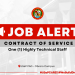 USeP Job Hiring! USeP is in need of one (1) non-teaching personnel for the Public Affairs Division (PAD) – Obrero Campus