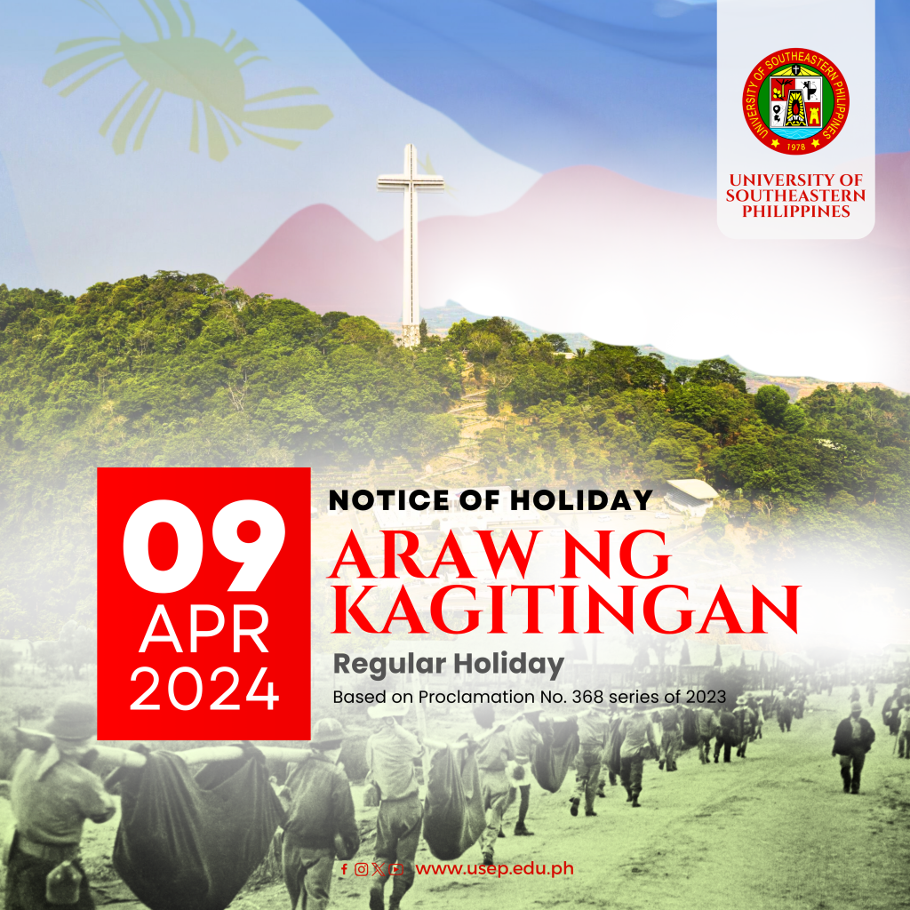 [NOTICE OF HOLIDAY] Araw ng Kagitingan