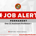 USeP Job Hiring! USeP is in need of one (1) teaching personnel for the College of Applied Economics (CAEc) – Obrero Campus