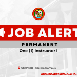 USeP Job Hiring! USeP is in need of one (1) teaching personnel for the College of Information Technology (CIC) – Obrero Campus