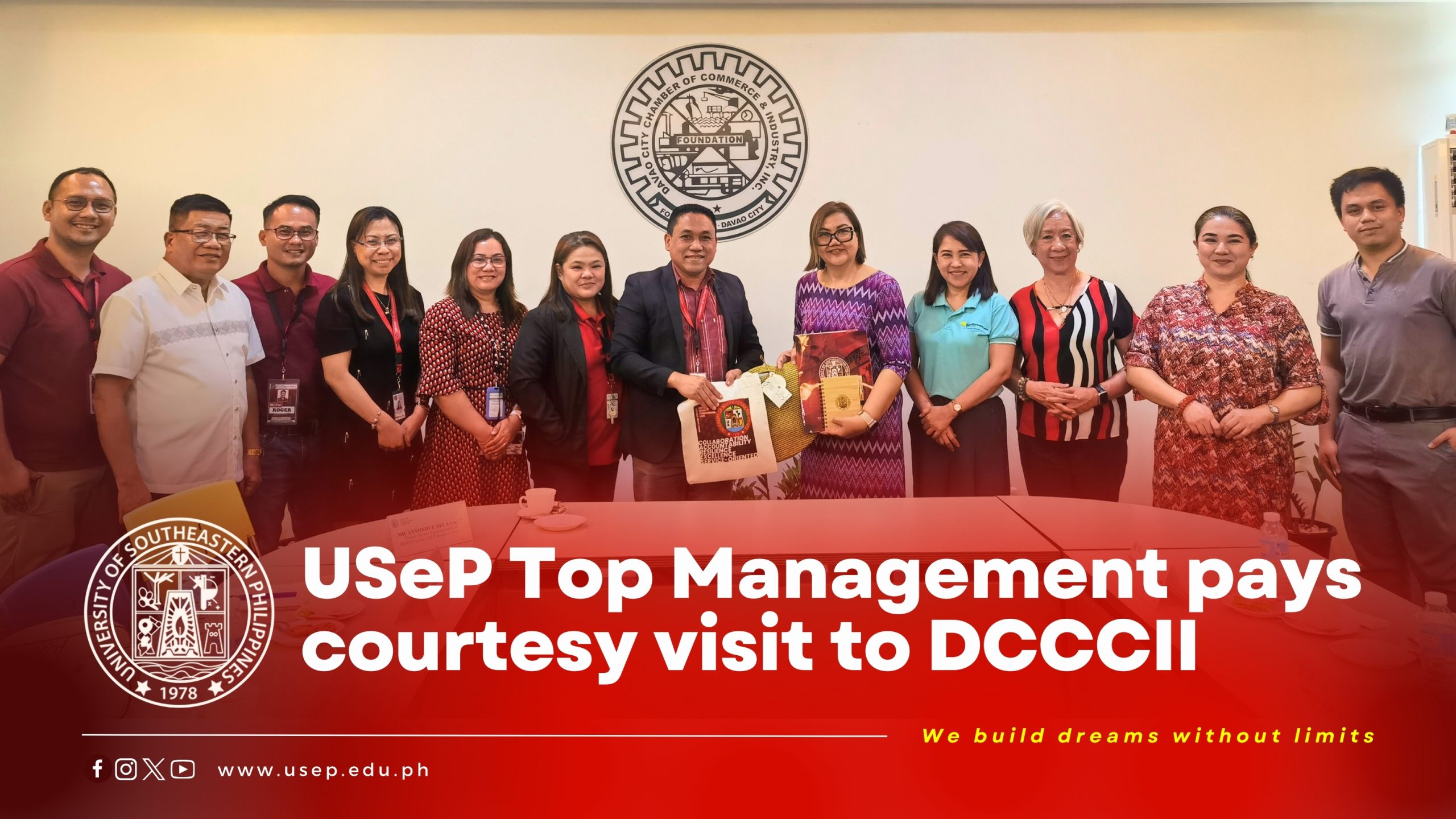 USeP Top Management pays courtesy visit to DCCCII