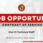 USeP Job Hiring! USeP is in need of one (1) non-teaching personnel for USeP Mintal Campus