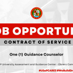 USeP Job Hiring! USeP is in need of one (1) non-teaching personnel for the University Assessment and Guidance Center of USeP Obrero Campus