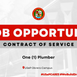 USeP Job Hiring! USeP is in need of one (1) non-teaching personnel for Obrero Campus