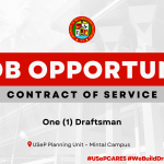 USeP Job Hiring! USeP is in need of one (1) non-teaching personnel for USeP Planning Unit – Mintal Campus