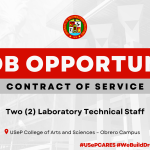 USeP Job Hiring! USeP is in need of two (2) non-teaching personnel for the College of Arts and Sciences – Obrero Campus