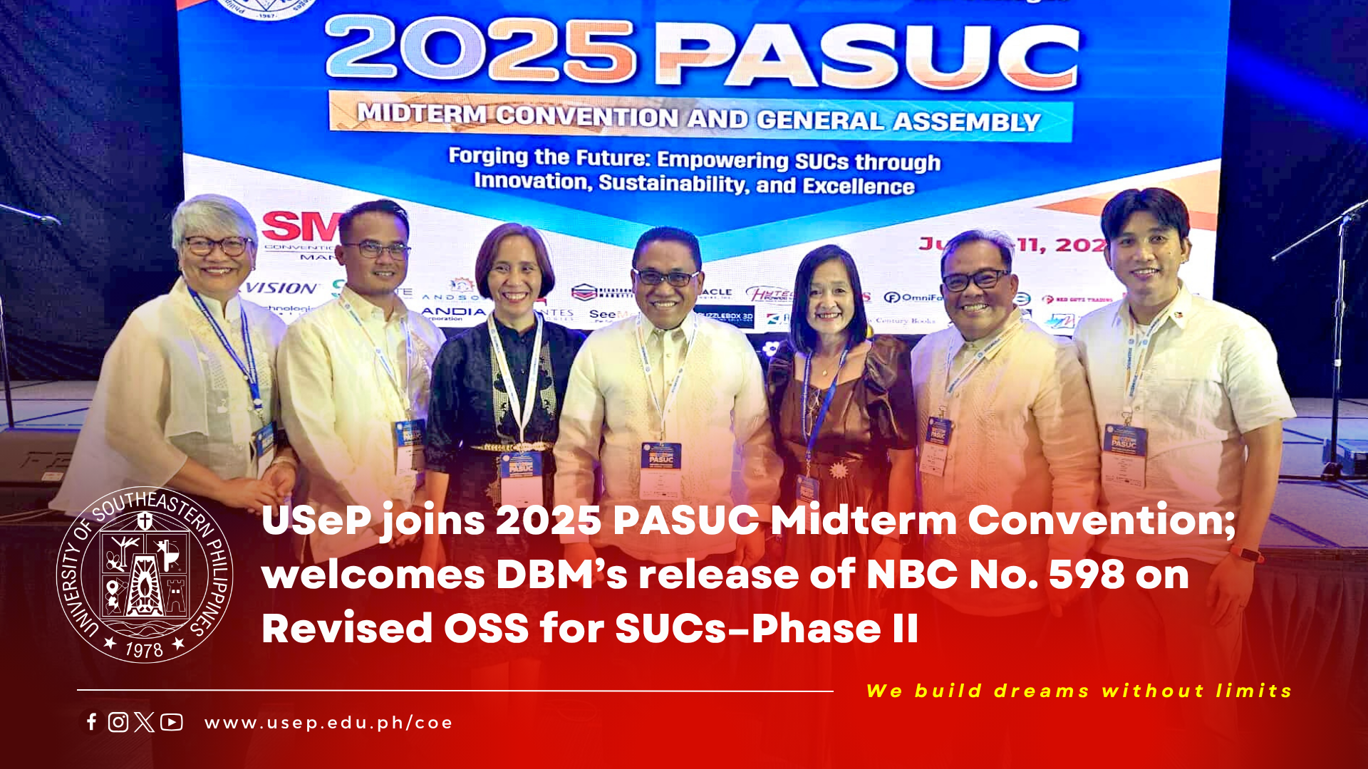 USeP joins 2025 PASUC Midterm Convention; welcomes DBM’s release of NBC No. 598 on Revised OSS for SUCs–Phase II