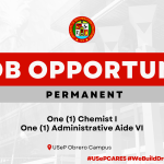 USeP Job Hiring! USeP is in need of two (2) non-teaching personnel for Obrero Campus
