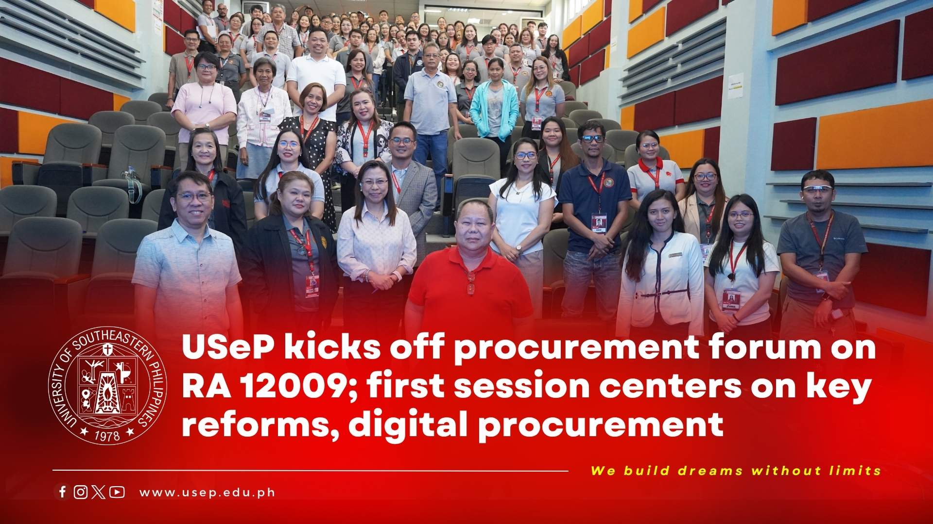 USeP kicks off procurement forum on RA 12009; first session centers on key reforms, digital procurement