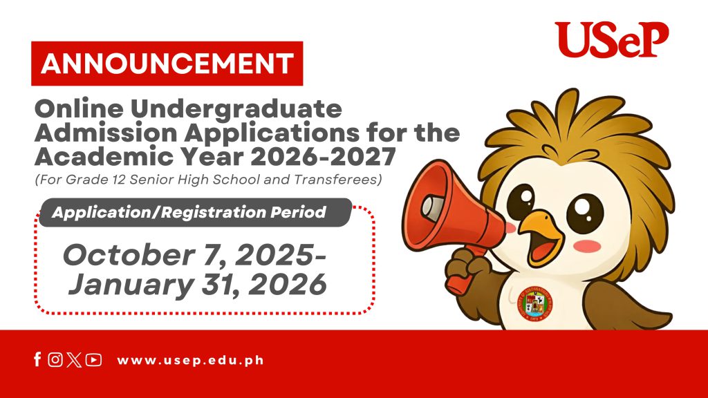 Online Undergraduate Admission Applications for the Academic Year 2026-2027 (For Grade 12 Senior High School and Transferees)