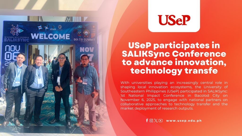 USeP participates in SALIKSync Conference to advance innovation, technology transfer