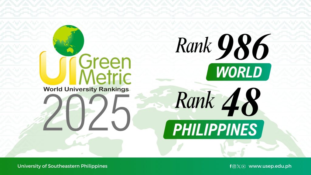 USeP rises in the UI GreenMetric World University Rankings 2025