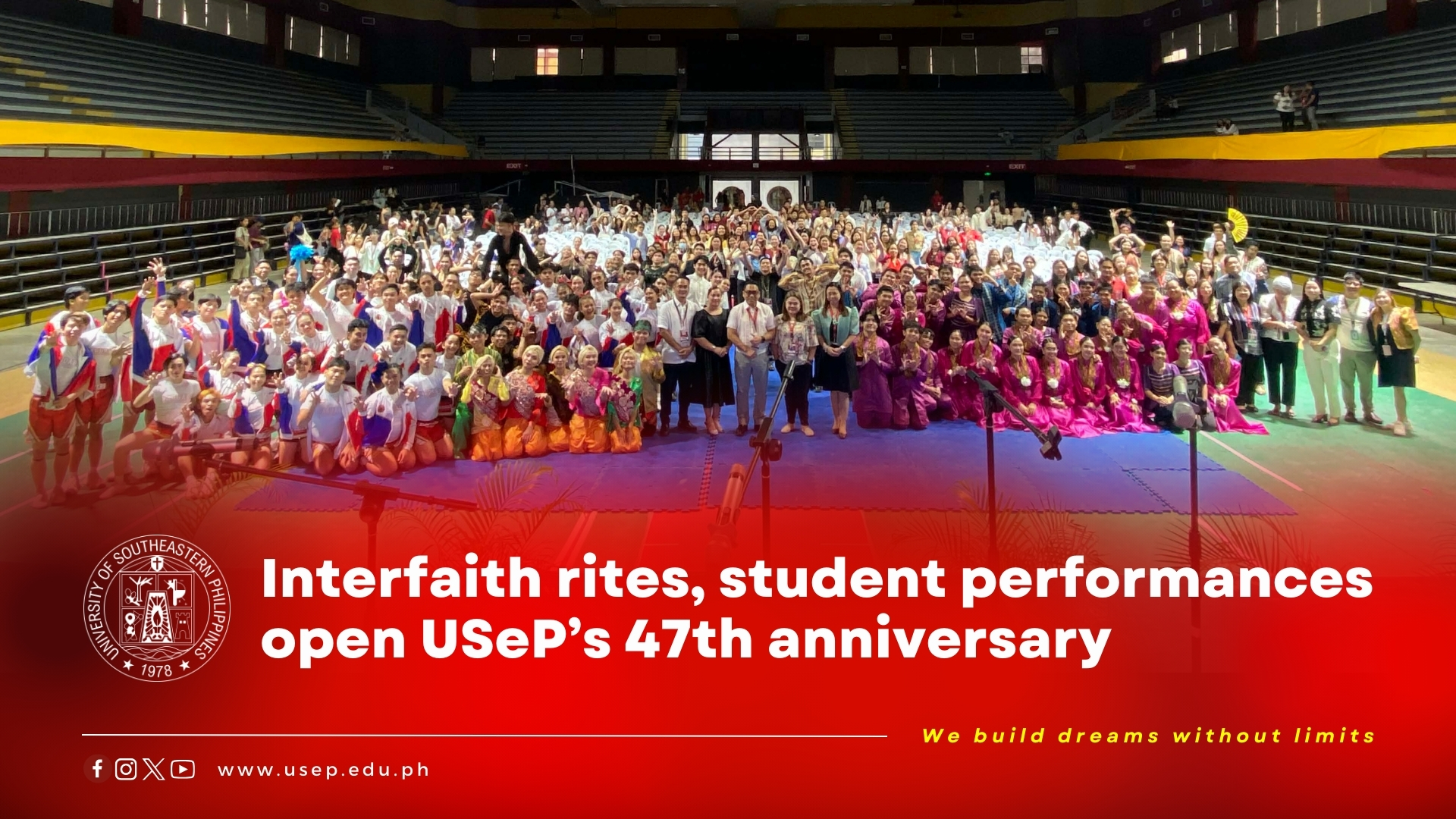 Interfaith rites, student performances open USeP’s 47th anniversary