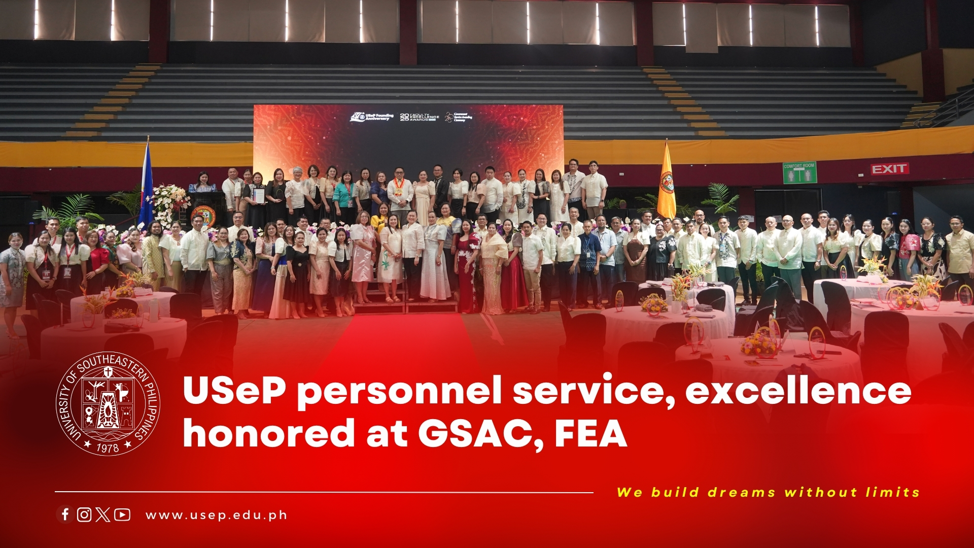 USeP personnel service, excellence honored at GSAC, FEA