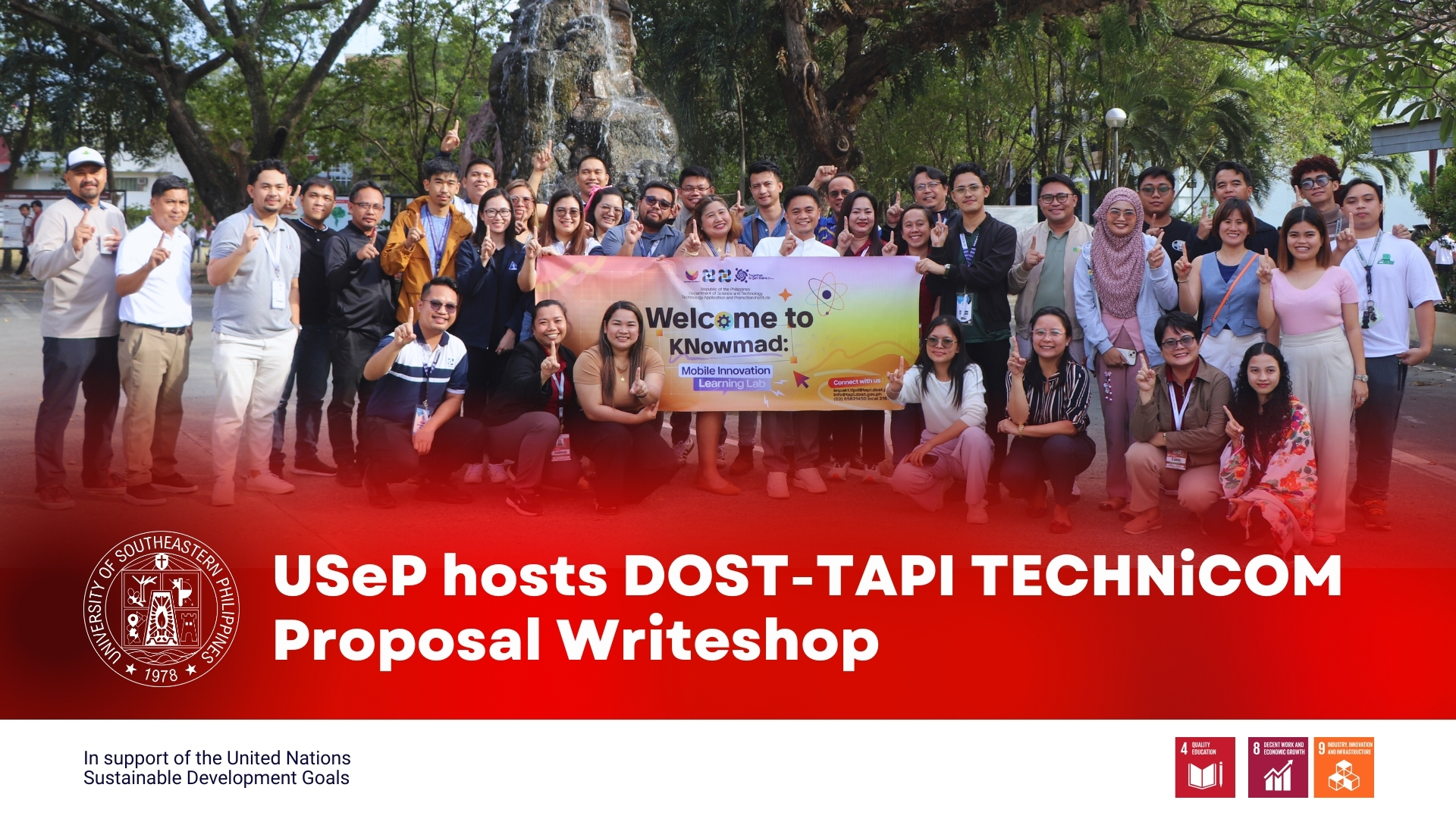 USeP hosts DOST-TAPI TECHNiCOM Proposal Writeshop